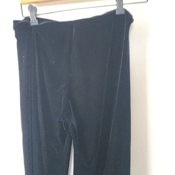 Jump Wendye Chaitin Y2K Black Velvet Bootcut Pants Made in USA - Picture 4 of 6
